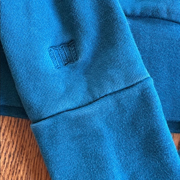 Topo Designs Pullover Sweatshirt Women’s Size S Blue Crop Fit Long Sleeve - Picture 6 of 6